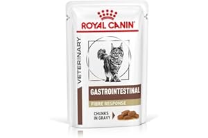 Royal Canin Gastro Intestinal Fibre Response | 12 x 85 g | Aliment Complet diététique pour Chats Adultes | Souffrant de Constipation Chronique ou de problèmes Gastro-intestinaux