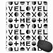 Produktbild Love Typography Black and White mal Love XOXO Heart Valentines Day Mouse Pad Non Slip Rubber Backing Gaming Mouse Pad Cute 9.8 X 11.8 inch