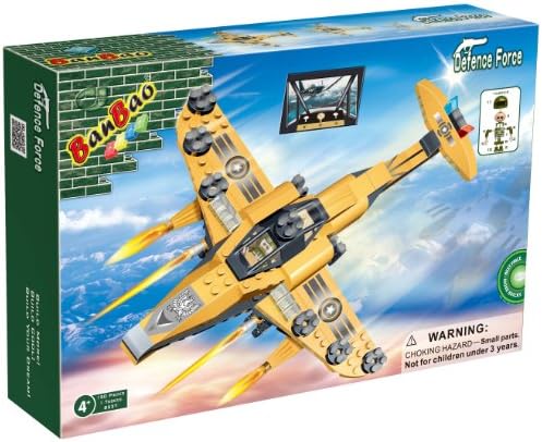 Quality Well Made Games &amp; Toys BanBao Building Blocks Bricks Construction F-15 Jet Fighter Plane Aeroplane - Rainy Day Activity Great Idea for Fun Easter, Birthday Xmas, Christmas, Stocking Filler Present Gift or Reward or Pocket Money Treat - Boy Kids Child Children Boys - One Supplied