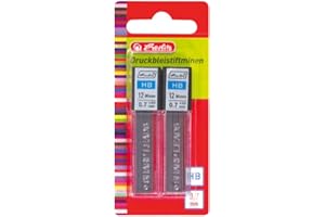 Herlitz Lot de 24 Recharges pour Porte-mine Gris