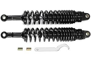 Hegeiisy 380mm 14.96 inch 8mm Spring Universal Motorbike Air Shock Absorber Rear Suspension ATV Quad Scooter Dirt Bike For YZF-R1 YZF-R6 YZF-125 XC EXC XCF