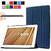 Produktbild Infiland ASUS ZenPad 10 Z300C Hülle Case-Ultra Dünn Tri-Fold Smart-Muschel PU Leder Ultra Schlank Superleicht Ständer Smart Shell Cover Schutzhülle Etui Tasche für Asus ZenPad 10 Z300C / Z300CG / Z300CL (10,1 Zoll) Tablet-PC(mit Auto Schlaf / Wach Funktion)(Dunkleblau)