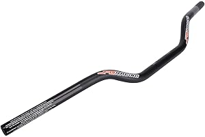 JFG RACING Manillar universal de motocicleta de 22 mm para motocross, cuatrimoto, quad, motocross, color negro