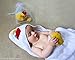 Luxury Organic Cotton Hooded Bath Towel for Baby & Toddler; Large, Thick, Soft, White, Double Sided Terry & Hypoallergenic - an Ideal Gift by Contented Infant