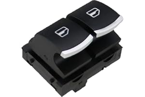 LEDFEWAG Interruptor Mando Elevalunas Botonera de Ventana del Pasajero 5K3959857 Compatible para Golf MK5 MK6 para Eos Caddy III para Jetta para Passat Polo GTI 2