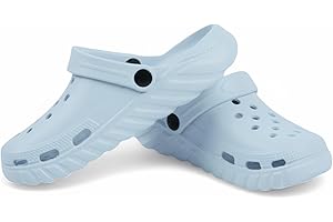 CHILLIFE Zuecos Sanitarios Mujer, Zapatos de Trabajo, Hospital, Jardín, Cocina, Playa, Ligeros, Eva, Fabricado en Portugal