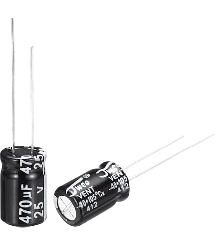 50pcs 16V 220µF Electrolytic Capacitors – 16V 220uF 105°C Radial Aluminum, 6x7mm CD Series
