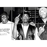 poster de tupac amaru Ésta imagen se compone de 8 secciones de panel de papel separadas.