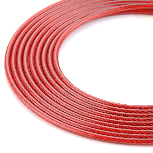 E-PRANCE Speed Rope Springseil für Sport & Fitness, High Speed Seil mit Kugellager Ideal für WOD’s, Double Unders, Crossfit, MMA, Boxen - 4