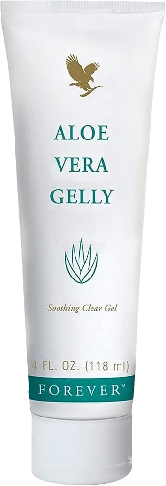 Forever Living - Aloe Vera Gelly - Saf Aloe Jel, Yatıştırıcı ve Nemlendirici Cilt, Lekelenmez ve Hızlı Emici, Vegan ve Glutensiz, 4 fl oz