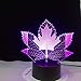 Produktbild Maple Leaf Sleeping Night Lights Kreative Schreibtischleuchten Führende 3D-Illusion Nachtlichter Kinderzimmerdekoration 1 No Controller