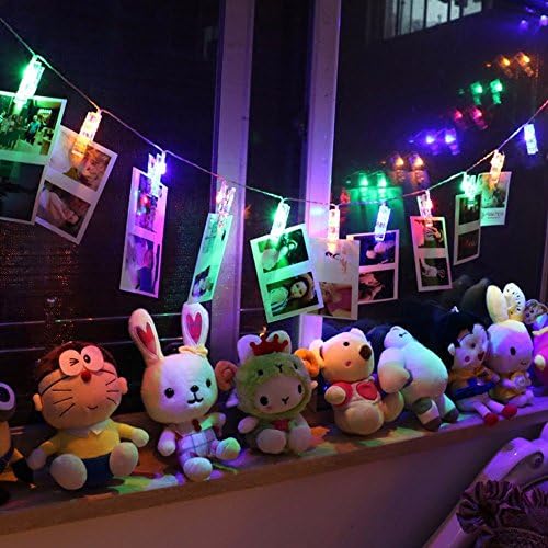 TONDAR Battery Power, LED Photo Display String Lights. Lovely Wall Decoration Accessories for Wedding Reception, Engagement, Birthday Party, Bedroom, Living Room, Kids room to Hanging Pictures & Art work. Great Christmas Gift / Present Ideas.