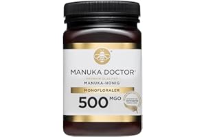 ‎MANUKA DOCTOR MANUKA DOCTOR - MGO 500 Manuka Honig Monofloral (500 g) 100% Reiner Neuseeländischer Honig. Zertifiziert. Garantiert. ROH. Non-GMO