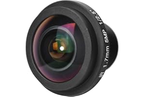 17° Wide Angle Fisheye Camera Lens, 5Mp 1.7Mm Security Camera for CCTV System