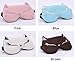 Teenxful Smooth Comfortable Cotton Sleep Mask Blindfold Cute Fox Eye Mask with Hot/Cool Pack, Fox Brown