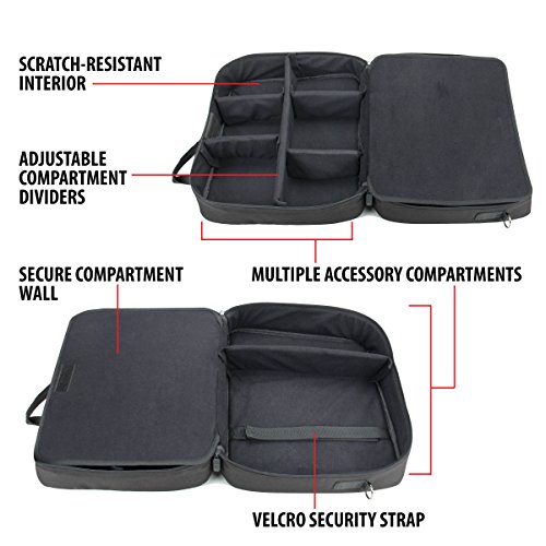 USA Gear Console Carrying Case for Travel with Adjustable Shoulder Strap - Compatible with PlayStation 4 Pro… - Image 7