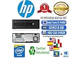 PC RICONDIZIONATO HP 600 G1 PRODESK INTEL CORE I5 4460 3.10GHZ/8GB/240GB SSD/DVD+RW/WIN 10 PRO (Ricondizionato Certificato)