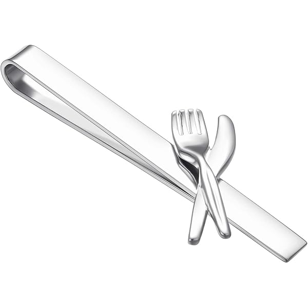 HONEY BEAR Krawattennadel Silber - Elegante Krawattenklammer Für Den Business-Look