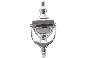 UAP Door Knockers - 6" Victorian Urn Door Knocker For Front Door, Classic Elegant Door Furniture With Universal Fixings Including Self Adhesive (Polished Chrome)