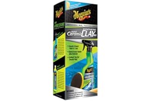 Meguiar's G200200EU Hybrid Ceramic Synthetic Clay Kit including Hybrid Ceramic Detailer 532ml, a synthetic clay pad and a microfibre towel