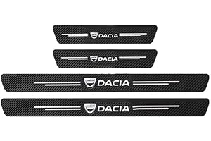 TEMSEG protectores de parachoques de puerta de coche Para DACIA Duster Logan Spring Lodgy Dokker Sandero MCV Stepway fibra de carbono puerta de coche Umbral de puerta pegatina calcomanías Accesorios ( Color