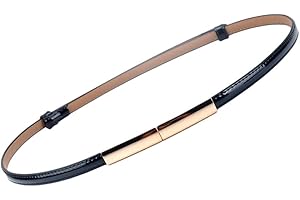 Oyccen Femme Ceinture en Cuir Mince avec Boucle en Alliage Dames Robe Ceintures Décorative