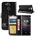Produktbild Vicstar Sony Xperia XA2 Hülle, Sony Xperia XA2 Tasche Premium PU Leder Flip Case Ledertasche Dünn Schutzhülle mit Kartensteck Plätzen und Faltbare Ständer Handyhülle für Sony Xperia XA2