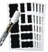 Produktbild Sticker 50 Premium Chalk Chalkboard Blackboard Message Label Sticker Set for Jars, Tins, Boxes 1 Big White Liquid Chalk Glass Marker by Tile & Sticker