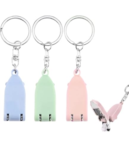 XGIZMOO Nagelknipser Ultradünn – Faltbar, Mit Schlüsselanhänger & Integrierter Feile, 6,4 Cm