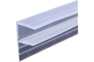 WMLBK Uszczelka do drzwi prysznicowych premium do drzwi szklanych 6-10 mm, grubość 2 m długości, wodoodporna uszczelka prysznicowa do zakrzywionych i pionowych ekranów lub drzwi (F-10 mm)