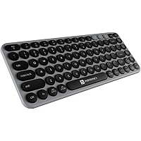 Portronics Bubble 2.0 Wireless Keyboard with Bluetooth + 2.4 GHz Receiver, Connect 3 Devices, Compact TKL Size, 10m Working R