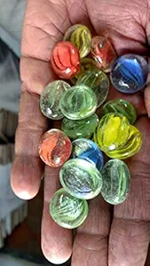 RM Multicolor Decorative Glass Pebbles (Pack Contains 80 Pebbles) Rameshwaram Marble? Colorful vase fillers for Home Decoration