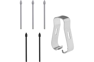 Create idea 5 szt. dotykowego rysika S Pen wymienne końcówki z narzędziem do usuwania kompatybilne z Samsung Galaxy Tab S7/ S7+ (4G/5G) Tab S6/ S6 5G / S6 Lite czarno-szare