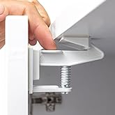 Baby Lock 5 Adet Bebek &Ccedil;ocuk &Ccedil;ekmece Dolap G&uuml;venlik Kilidi Gizli Kilit - Orijinal 3M &Ccedil;ift Taraflı Bant