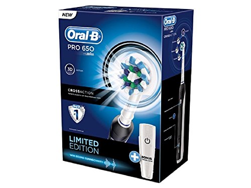 2X Oral-B Pro 650 Black Power CrossAction Toothbrush