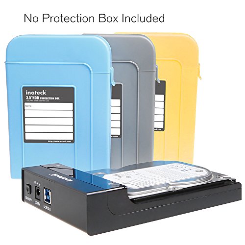 Inateck FD1006 USB 3.0 festplatten Dockingstation für 2.5 3.5 zoll SSD HDD SATA I/II/III inklusive USB3.0 Kabel mit 12V 2A netzteil unterstützen PC / Notebook / Mac (SATA3 UASP support) - 4