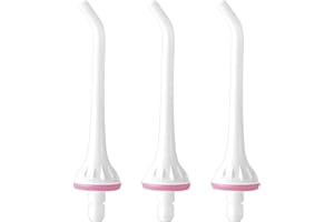 EMODWEY Boquillas de Repuesto para Irrigador Dental, 3 Pack Boquillas Estándar de 9.5 cm, Compatible con Oralfree, Nicwell, Nicefeel, COSLUS, Mospro, Zerhunt Modelos K201 K202 K203, Accesorios para Water Flos