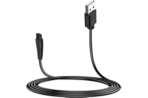 MEROM Ladekabel Kabel Kompatibel mit Hatteker Männer Profi Haarschneider Bartschneider RFC-588 RFC-598 RFC-690 RFC-692 RFC-696 RSCX-9598 RSCX-7568 Netzteil