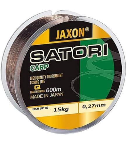 Jaxon Carat CARP Karpfen-Angelschnur – 600 M Spule, 0,25 Mm / 11 Kg, Monofil, Dunkelbraun Jaxon Carat CARP Karpfen-Angelschnur – 600 M Spule, 0,25 Mm / 11 Kg, Monofil, Dunkelbraun