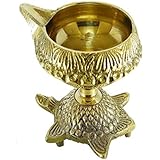 N M Z Brass Pooja Diya Home Diwali Akhand Jyot Decor