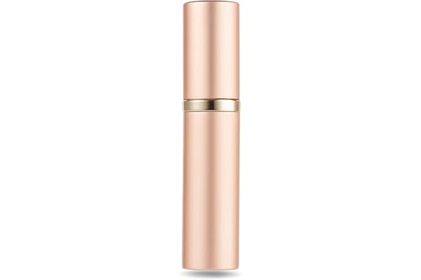 AsaNana Bouteille Vaporisateur de Parfum,5ML Vaporisateur Parfum Vide,Mini Portable Voyage Parfum Atomiseur Rechargeable(or rose)