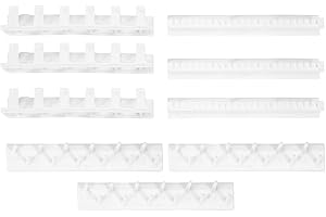 YUUGAA 1 x ensemble de crochets muraux (9 pièces), collier anneau boucles d'oreilles accessoire affichage bijoux organisateur tenture murale affichage porte-crochet