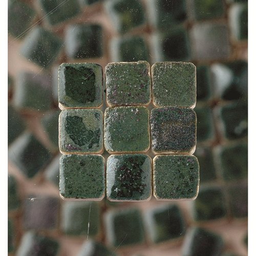mosaicmicros 5 x 5 x 3 mm 10 G 100 Keramik glasiert Mini Mosaik Fliesen, Grün