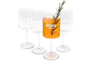 Maxito Original Aperol Spritz Gläser ∣ 4er Set ∣ Modernes Design für Cocktail Gläser ∣ Ideal als Aperol Spritz Geschenkset ∣ Aperol Geschenk ∣ Trinkgläser Set
