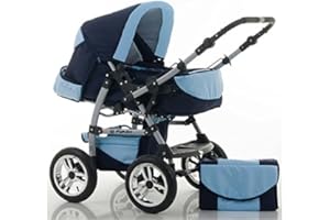 DEIN_BABYLADEN Kombi-Kinderwagen Flash 2 in 1 inkl. Sportsitz und umfangreichem Zubehör in 38 Farben