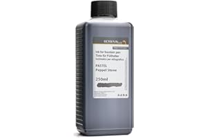 OCTOPUS Pióro wieczne atrament pastelowy szary "kamień żwirowy" 250 ml, tusz do kaligrafii, tusz do pisania do szklanych wypustek w praktycznej butelce do napełniania 250 ml