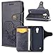 Produktbild Leder Handyhülle für Galaxy S4 Mini,Galaxy S4 Mini PU Leder Brieftasche Hülle,KunyFond Vintage Retro Schön 3D Rose Muster Flip Hülle mit [Kreditkartenschlitz] [Magnetverschluss] für Galaxy S4 Mini PU Ledertasche Schutzhülle im Bookstyle Kunstleder PU Leather Wallet Case Lederhülle Handytasche Folio Klapphülle Kratzfestes Stand Cover Soft Silikon Backcover Rückseite Shell Schale Bumper Etui mit Standfunktion Karteneinschub und Magnetverschluß für Samsung Galaxy S4 Mini I9190 (Schwarz)