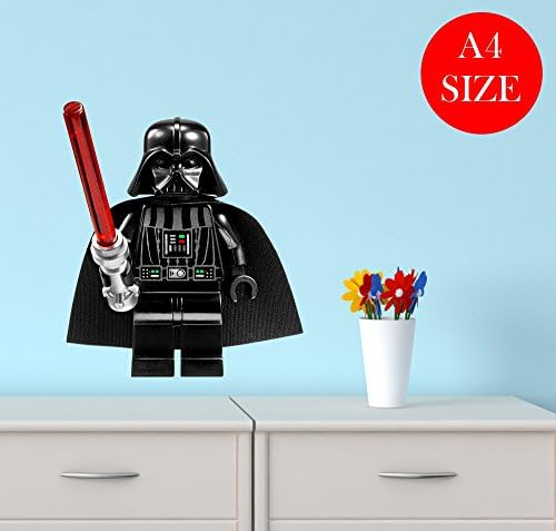 A4 DARF VADER STAR WARS R2D2 art AVENGERS nursery bedroom WALL ART BOY sticker