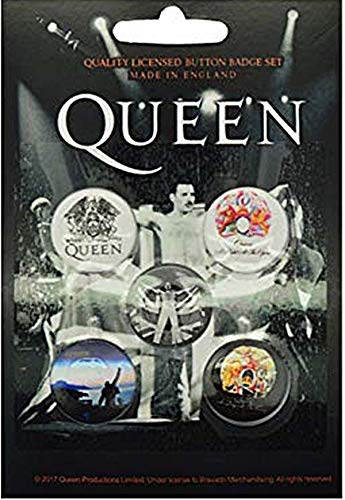 Queen 5 x 25mm Button badge pack