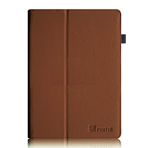 Fintie Samsung Galaxy Tab S 10.5 Hülle Case – Slim Fit Folio Kunstleder Schutzhülle Cover Tasche mit Ständerfunktion für Samsung Galaxy Tab S T800 T805 (10,5 Zoll) Tablet (mit Auto Schlaf / Wach Funktion), Braun - 8